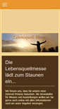 Mobile Screenshot of lebensquell-messe.de